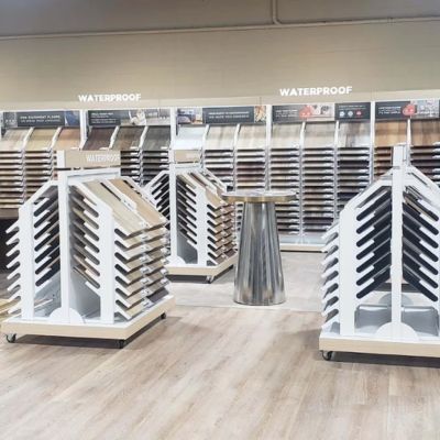Tim Hogan's waterproof showroom display
